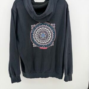 Great American Techno Festival 2015 Hoodie XL Black Zip Up Denver Distressed